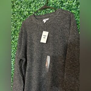 Charcoal Crewneck Sweater for Men